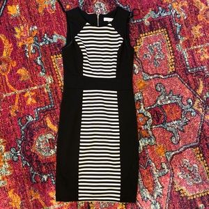 Calvin Klein Stripped Sheath Dress